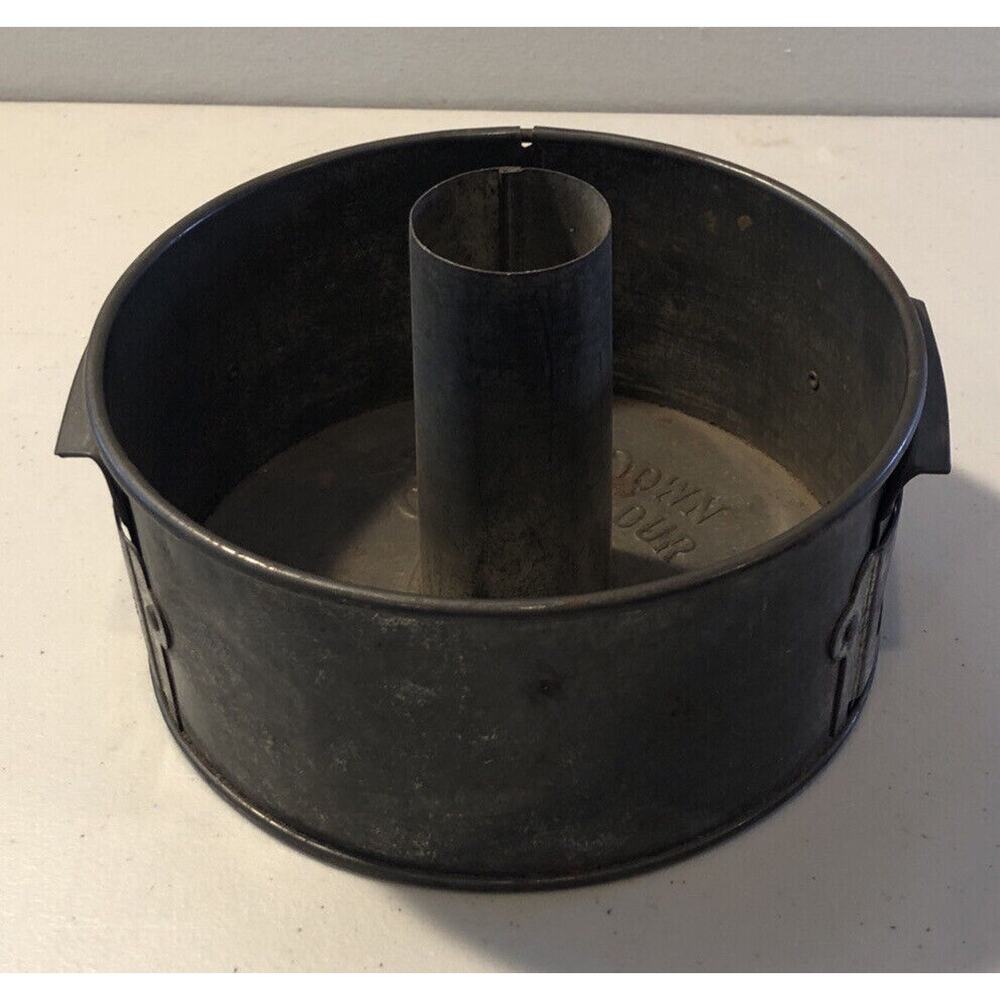 Vintage Swans Down Cake Flour Metal Cake Pan E Katzinger Co. Chicago, Illinois
